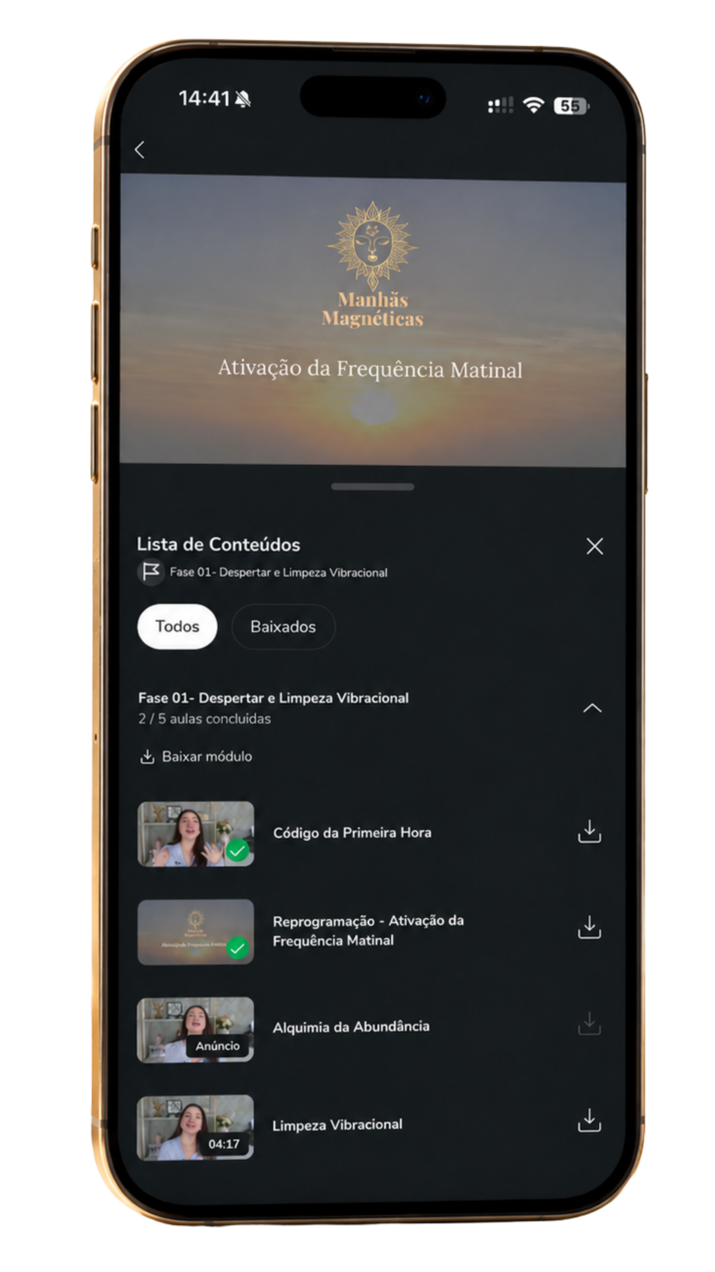 Área de membros do Manhãs Magnéticas